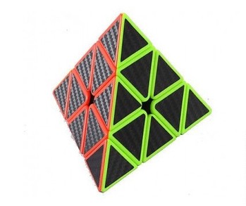 Кубик логика треугольный 594 с черными наклейками фото