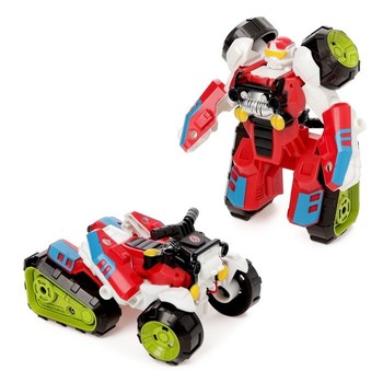 Трансформатор іграшок 675-9 робот+ATV (червоний) фото