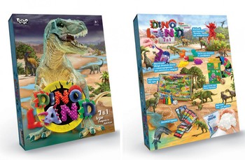 Набір креативного творчості "Dino Land" DL-01-01U, 7 в 1 фото