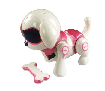 Интерактивная робот-собака 961P на батарейках (Розовая) фото