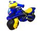 Детский беговел мотоцикл с звуковыми эффектами Полиция желто-синий 0139/57 фото 4 из 5