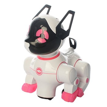 Інтерактивна іграшкова собака 8201A з музичними ефектами (Рожевий) фото