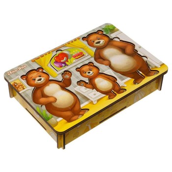 Настільна гра "Вдягни ведмедиків" Ubumblebees (ПСД192) PSD192 дерев'яна фото